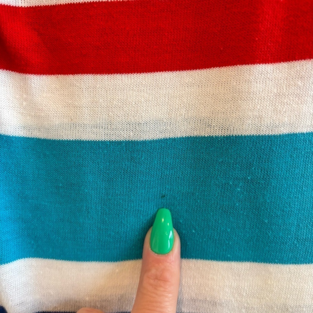 Knitite Vintage 80's Boys Wide Striped Short Sleeve Polo Shirt Size 2 Made U.S.A - Picture 4 of 9